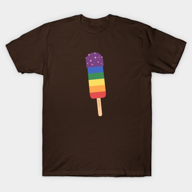 Pride Love Popsicle T-Shirt by Piakolle